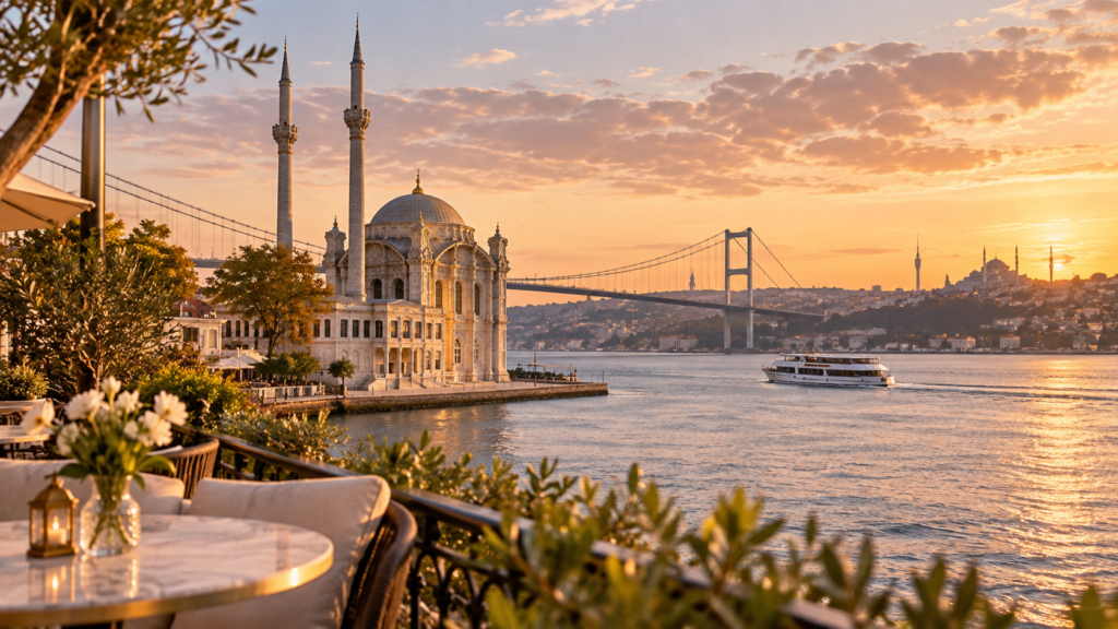 Istanbul Bosphorus sunset view for Future Clinic Turkey